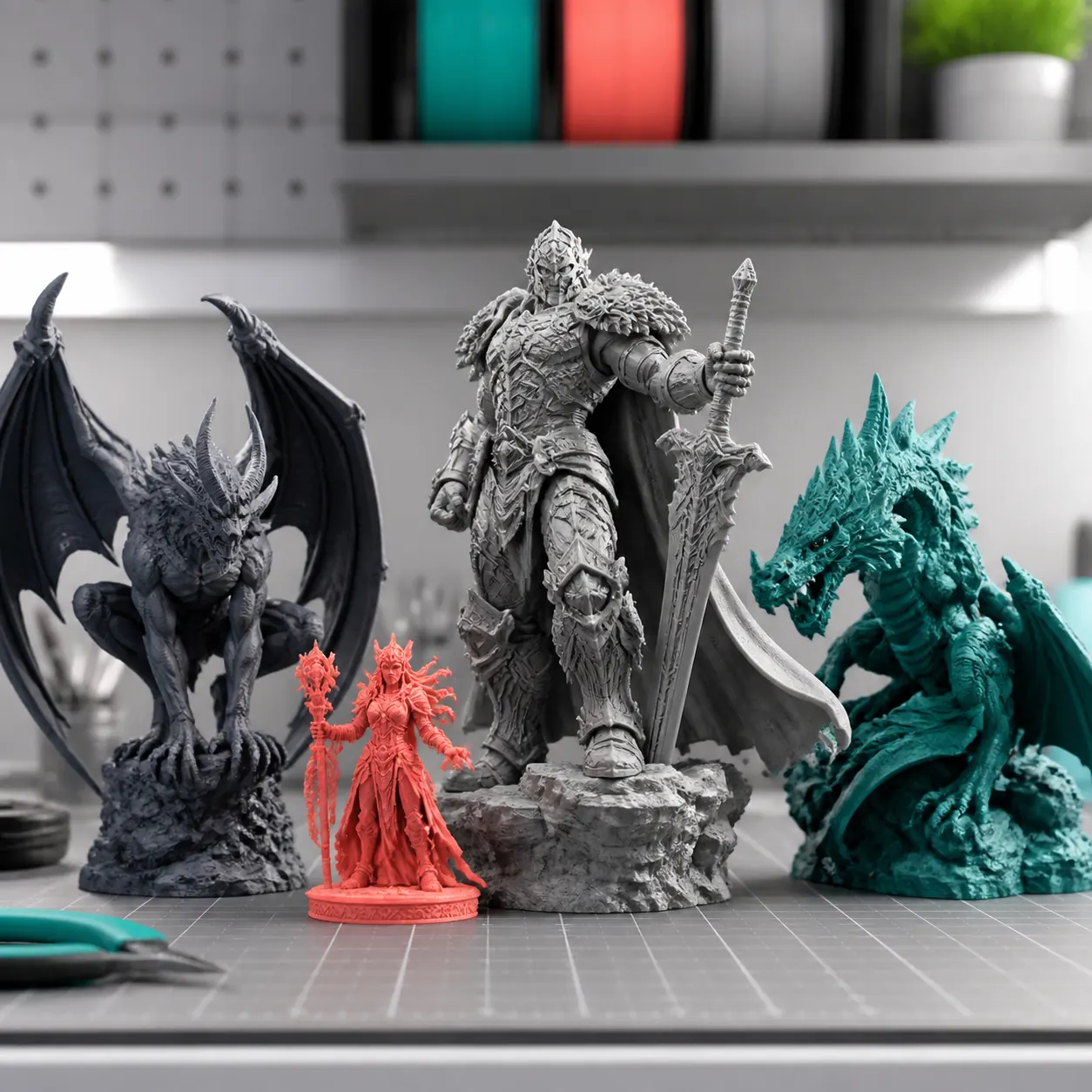 Figuras y miniaturas impresas en 3D por FilariumLab